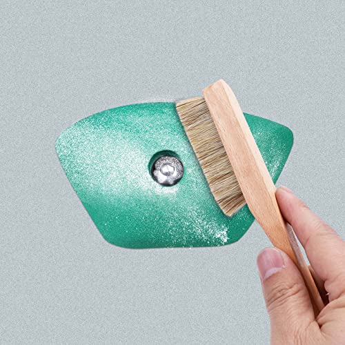 Premium Rock Climbing Brush with Thick Ultra Durable Boar's Hair Bristles, Bouldering brush with strong handle, Uni-sex Boulder Brushes as Rock Climbing Gift for Rock Climbers (CJ-CB2033A + CJCB2045B)