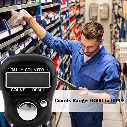 FIOTOK Electronic Finger Counter,5 Digit LCD Electronic Digital Display Finger Hand Tally Counter Counting for Golf,Goods Counting,Lap & Knitting