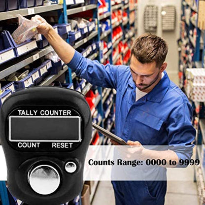 FIOTOK Electronic Finger Counter,5 Digit LCD Electronic Digital Display Finger Hand Tally Counter Counting for Golf,Goods Counting,Lap & Knitting