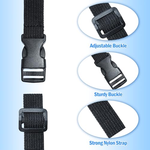Utility Straps with Quick Release Buckle, Adjustable Nylon Travel Belt TSA Approved, Backpack Accessory Strap, Travel Accessories 4 Pack
