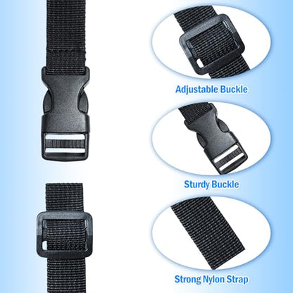 Utility Straps with Quick Release Buckle, Adjustable Nylon Travel Belt TSA Approved, Backpack Accessory Strap, Travel Accessories 4 Pack