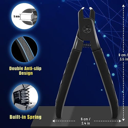 Professional Nail Clippers for Thick Toenails - Ultra Sharp, Anti-Slip Set With Long Handle for Men, Women and Seniors - Stainless Steel Large Clippers - size: black