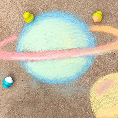 READY 2 LEARN Easy Grip Chalk Refills - 6 Colors - Ages 18m+ - Non-Toxic Toddler Sidewalk Chalk - Handles Sold Separately | Non-Toxic Toddler Sidewalk Chalk for Ages 18m+, Handles Sold Separately
