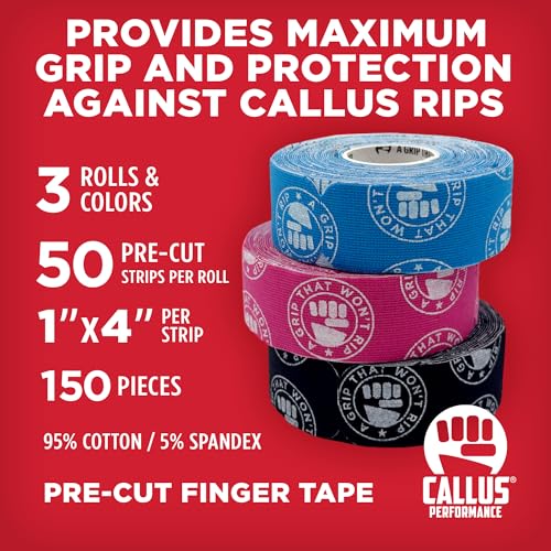 6 Rolls of Pre-Cut Athletic Tape - Protect Your Fingers & Your Thumb