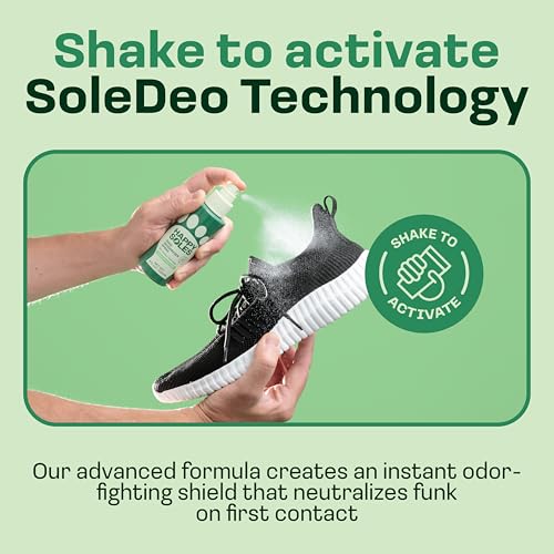 Shoe Deodorizer Spray for Gym Gear & Smelly Shoes Caused by Stinky Feet - Strong Odor Fighter for Sneakers, Boots, and Sandals - Fresh Smell, Refreshing Shoe Spritz 4oz (Lemongrass)