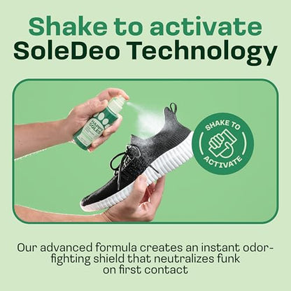 Shoe Deodorizer Spray for Gym Gear & Smelly Shoes Caused by Stinky Feet - Strong Odor Fighter for Sneakers, Boots, and Sandals - Fresh Smell, Refreshing Shoe Spritz 4oz (Eucalyptus Mint)