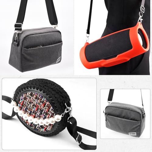 Bag Shoulder Strap Replacement Adjustable Strap with Padded Metal Hooks for Crossbody Bags Messenger Bags Laptops - color: 01# Black with Padded
