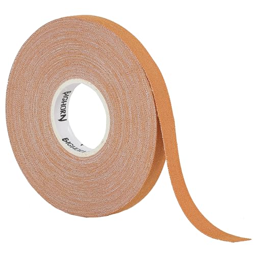 Bighorn Athletics Pro Series Jiu-Jitsu Finger Tape, 8-Rolls with Tin Holder, Enhanced Strength, Residue-Free (0.3-Inch, Nude) - color: Nude
