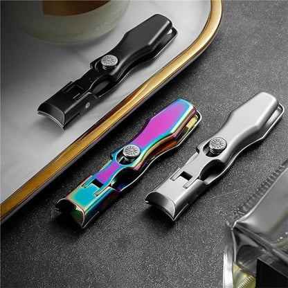 Nail Clippers, Stainless Steel Nail Clippers, Portable for Thick Nails - color: 2pcs-b