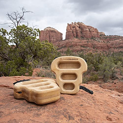 Eco-Strong Bamboo Hangboards – Portable Wood Rock Climbing Rock Ring Fingerboards