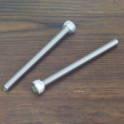 HELIFOUNER 20 Pieces M5 x 60mm, Thread Pitch 0.8mm, 304 Stainless Steel (18-8) Hex Socket Head Cap Screws, Fully Threaded - size: M5 x 60mm