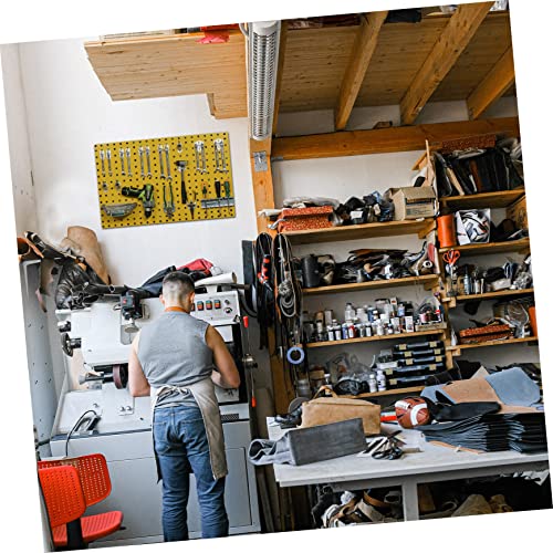 1pc Galvanized Steel Pegboard Rack Tool Organizer for Garage Multi-Functional Hanging Board and Sturdy Design Easy Installation Accepts Hooks and Accessories