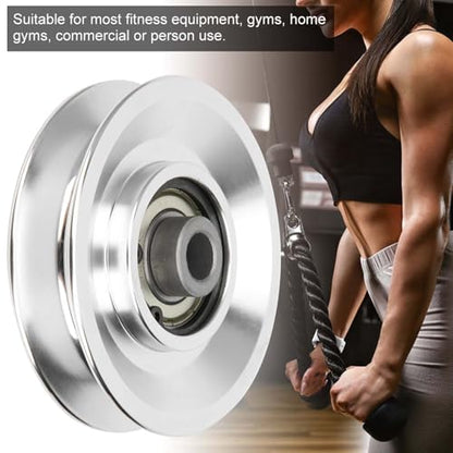 Aluminium Alloy Pulley Wheel, Strength Training Exercise Hardware Fitness Equipment Accessories for Home Gym Equipment Exercise Machine Pulldown Attachments - size: Diameter 80mm