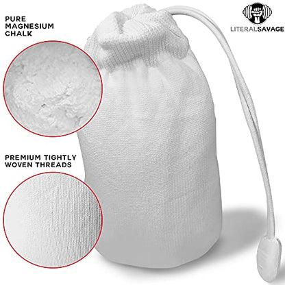No Mess Climbing Chalk Ball for Lifting, Climbing, Gymnastics & Crossfit – Refillable Chalk Ball with Pure Magnesium Carbonate for Dry Hands & Better Grip – 2.3 oz - color: White