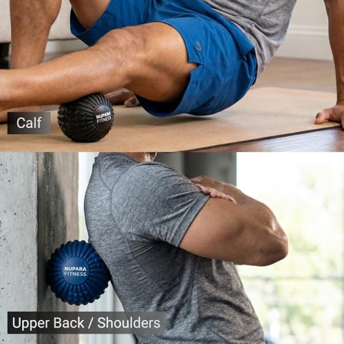 Massage Ball - Myofascial Release Ball for Recovery in Muscles, Shoulder, and Back. Trigger Point Massage and Pressure Point Therapy. (5-inch) - color: Camo Magenta