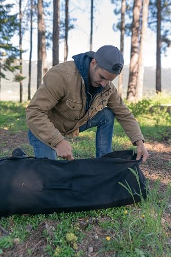 STANSPORT - Deluxe Duffel Bag With Zipper For Gym, Travel, & Storage - color: Black, style: 42” X 15” X 15”