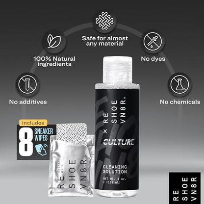 RESHOEVN8R Culture Shoe Cleaner Kit - Sneakers, Mesh, Canvas, Suede | Cleaning kit solution for sneakers, mesh, canvas, suede, knit & leather shoes, limited-edition collab set