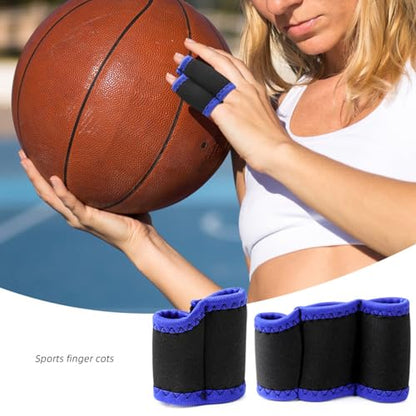Finger Guards Protections Gear for Impacts Absorption During Highly Intensity Training for Basketball Climbing Training Fabric Finger Sleeves - color: Three fingers