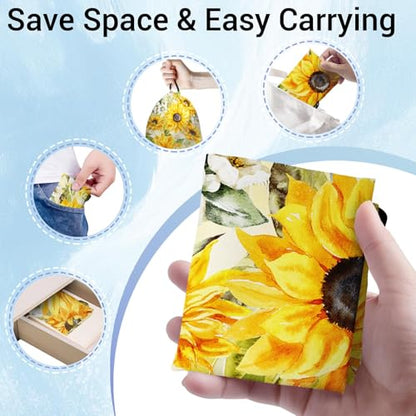 Gymnastics Grip Bag Lightweight Small Drawstring Grip Bags for Gymnasts - color: Sunflower-yellow