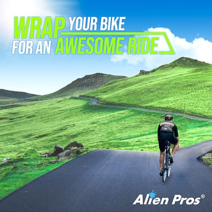 ALIEN PROS Chameleon Skin Bike Handlebar Tape (Set of 2) – Full Pattern Upgrade with Striking Color-Shifting Design and Premium Comfort Grip (Mint) - color: Mint