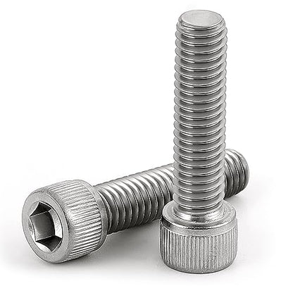 M8-1.25 x 30mm Socket Head Cap Screws, Allen Socket Drive, Stainless Steel 18-8, Full Thread, Bright Finish, Machine Thread, 25 PCS - size: M8 x 30mm