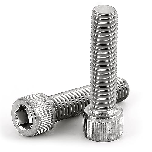 3/8-16 x 1-1/4" Socket Head Cap Screws Bolts, Stainless Steel 18-8 (304), Bright Finish, Fully Threaded, Allen Socket Drive, 10 PCS - size: 3/8-16 x 1-1/4"