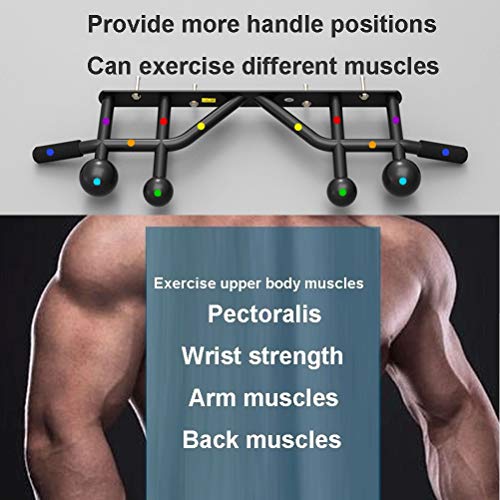 Pull-Up Bars AGYH Wall-Mounted Horizontal Bar, Multi-Position Pull-ups, Multi-Function Finger Force Wrist Climbing Training Equipment, Stable Structure, Safe Load 300kg
