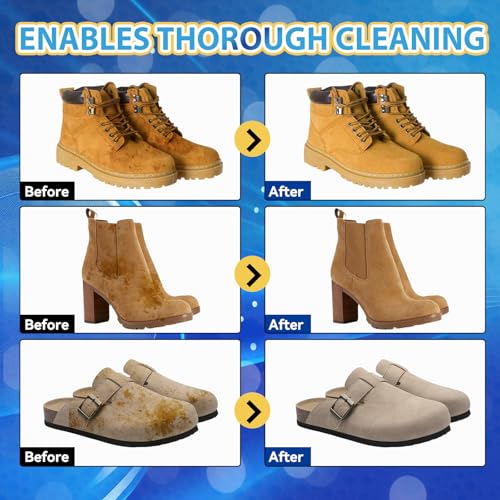 Bondtech Suede Shoe Cleaner Kit, Nubuck & Suede Cleaner with Brush & Towel, Foam Removes Dirt and Stains from Shoes, Boots - size: 200ml