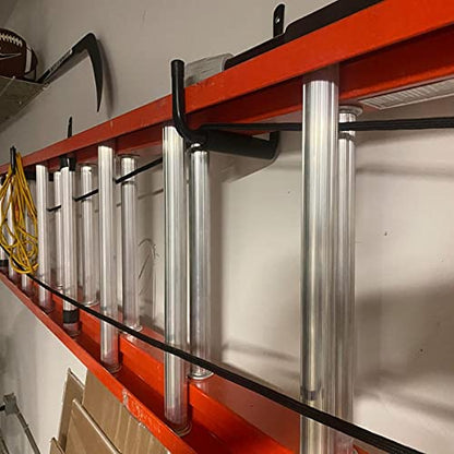 12.7 Inch Heavy Duty Large Tool Hanger, 4 Pack Wall Mounted Garage Storage Hooks, Indoor Outdoor Organizer Rack Load Capacity 50lbs - size: 12.7in-4 Pack