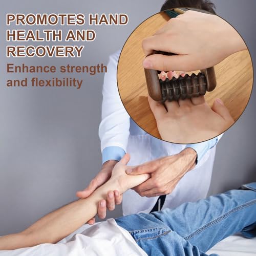 Stress Balls for Adults, Hand Exercise Roller for Arthritis, Stress Relief Hand Fidget for Relaxation and Focus, Hand Grip Strengthener Finger Exerciser Training Ball, 1 Piece