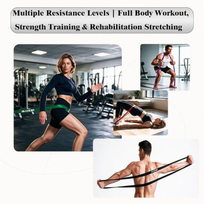 Resistance Bands, 5-Level Pull Up Assistance Bands for Working Out, Elastic Band for Exercise, Muscle Training, Full Body Training - color: 5PCS Yellow, red, black, purple, green