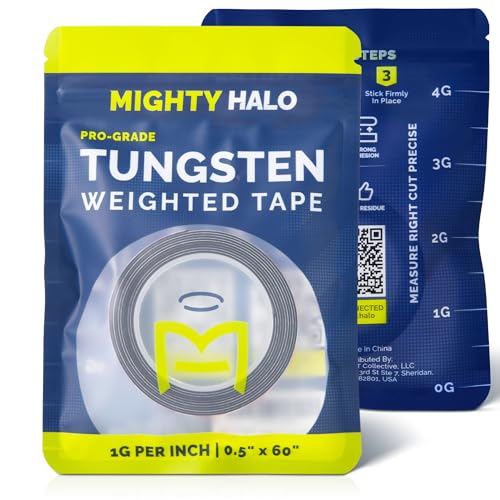 PRO-Grade Weighted Tungsten Tape for Pickleball Paddles, Tennis Rackets or Golf Clubs | Non-Toxic | 60inches - size: 1 Gram Per Inch