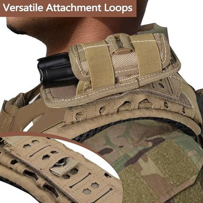 2 Pack Shoulder Strap Pad for Tactical Vest, Breathable Backpack Strap Pads Bag Strap Soft Mesh Cushion Pads for Plate Carrier, Chest Rig, Sling Bag, Duffle Bag - color: Khaki