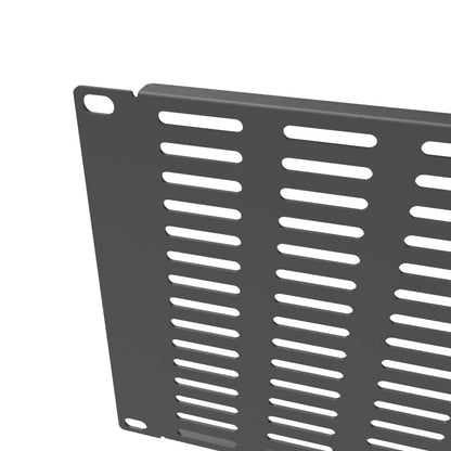 2 Pack of 4U Vented Blank Panel - Metal Rack Mount Filler Panel | for 19in Server Rack Cabinet or Enclosure, Black (4U) - size: 4U
