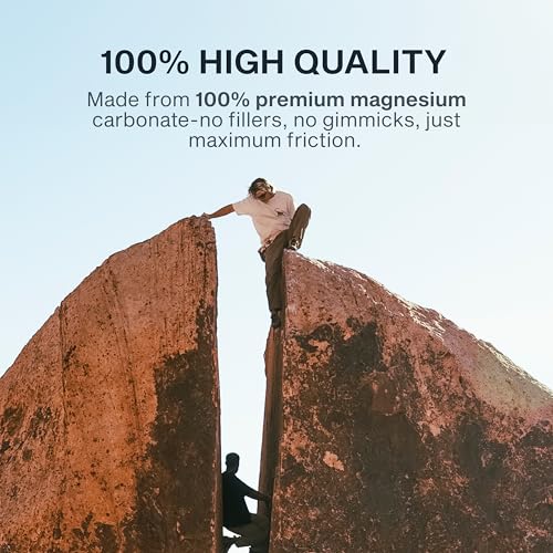 RUNGNE Premium Climbing Chalk - High Performance Chalk for Rock Climbing, Bouldering, Weightlifting & More - Unmatched Grip and Skin Friendly - size: 1 Pack