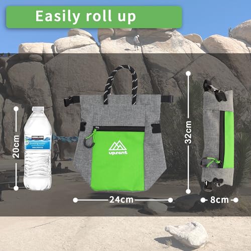 UpSent Bouldering Chalk Bucket, Large Chalk Bag for Rock Climbing & Bouldering, Magnetic Closure