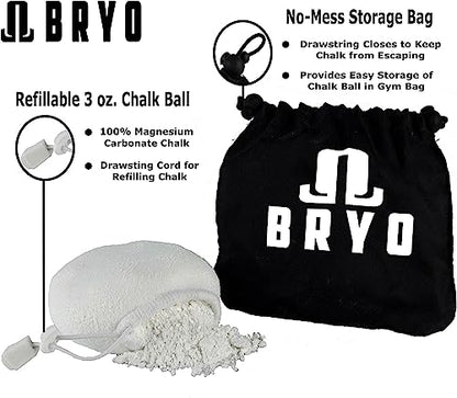 Chalk Ball 3 oz with Storage Bag - Premium Chalk for Rock Climbing, Weightlifting, Gymnastics, Crossfit & More - Mess Free Gym Chalk with Refillable Sock - Natural Drying Formula - size: 3 ounce (Pack of 1)