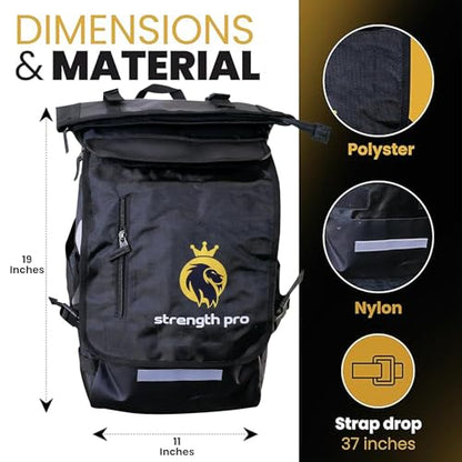 Gym Backpack for Men – BJJ Jiu Jitsu MMA Training Bag, Large Sports Gear Backpack, Durable Martial Arts & Workout Bag for Travel