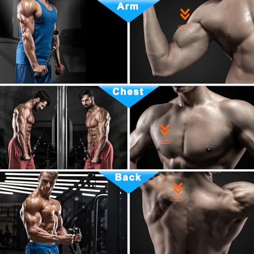Pulley System for Home Gym, Cable Pulley System Gym for LAT Pulldown Cable Machine Pulley Attachment with Tricep Rope Ideal for Biceps Curl, Arm Workouts, Strength Training