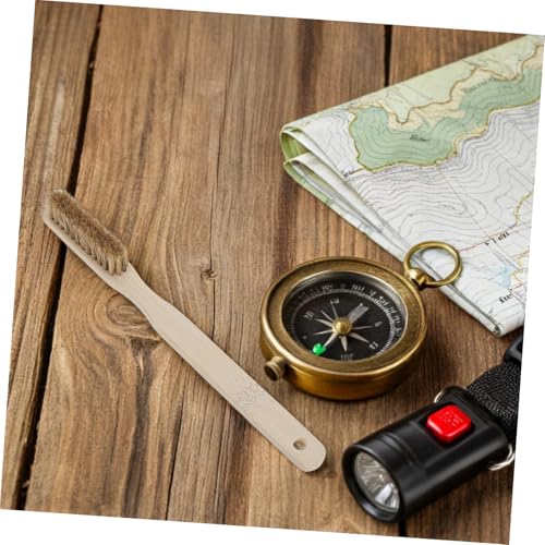 Ergonomic Wood Handle Climbing Hold Brush with Soft Bristles for Bouldering and Humid Environments, Sturdy Rock Climbing Chalk Brush for Removing Chalk and Dirt