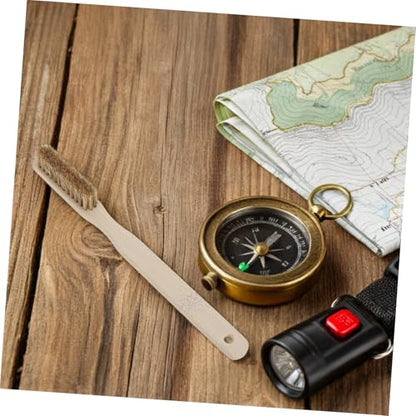 Ergonomic Wood Handle Climbing Hold Brush with Soft Bristles for Bouldering and Humid Environments, Sturdy Rock Climbing Chalk Brush for Removing Chalk and Dirt