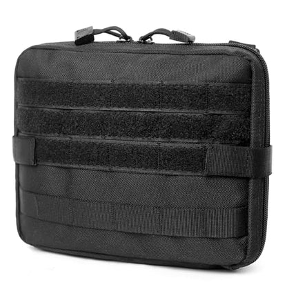 Molle Pouches Tactical Admin EDC Gear Utility Pouch Waist Bags for Small Tool Horizontal Modular Organization - color: 04 Black