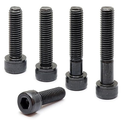 MonsterBolts - 1/4"-20 x 1 Socket Head Screws, ASTM A574, Alloy Steel, Black Oxide, 10 Pack - size: 1 In. (1")