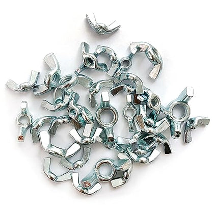 38 Pcs 5 Sizes 5/32",3/16",1/4",5/16",3/8" Wingnuts, Quality Carbon Steel Wing Nuts Zinc Plated Fasteners Parts Butterfly Nut, Hand Twist Tighten Hardware Nuts Butterfly Wing-Nut Assorted Kit - size: 5 Sizes (5/32", 3/16", 1/4", 5/16", 3/8") - 38 Pcs