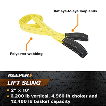 Keeper (02626 10' x 2" Lift Sling - size: 2” x 10’
