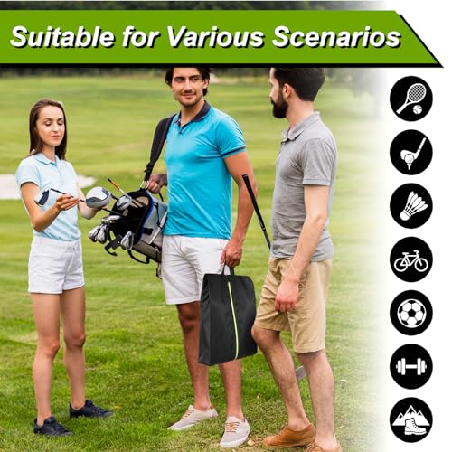 Cleat Bags for Sports Smell Proof, Travel Shoe Bag for Storage | Odor-Resistant Portable Shoes Organizer with Reinforced Handle, Carabiner