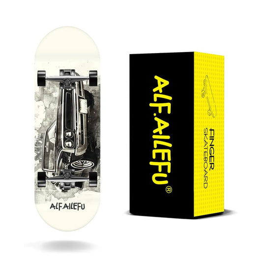32mm Professional Fingerboard Complete Set, 5-Layer Maple Wood Deck with Metal Trucks, Bearing Wheels and Grip Tape (A6212) - style: A6212