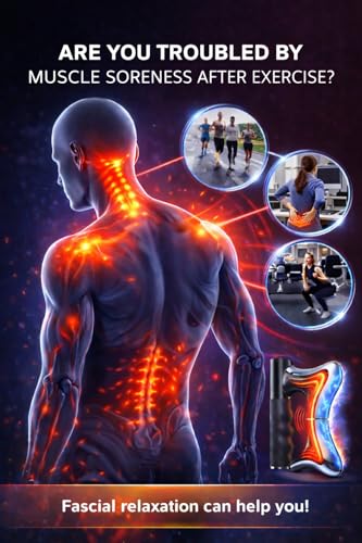 Heated Muscle Scraper Tool, Fascia Release Full Body Contouring Machine, Muscle Scraper Tool Features Modes: Vibration, Heat Therapy and Microcurrent, Fascia Instant Muscle Relaxation Soreness Relief - color: Black