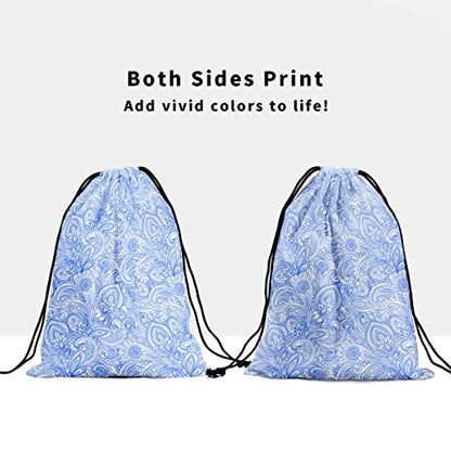 Gymnastics Grip Bag for Gymnasts Gymnastic Drawstring Bag Gym Athlete Bag - color: China Blue White, size: 9.25" x 12" (Pack of 1)