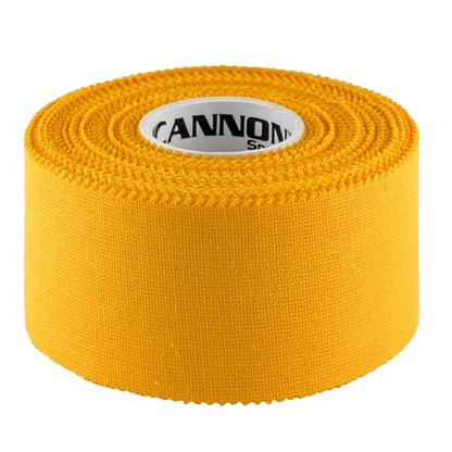 Cannon Sports Premium Athletic Tape - 1.5” x 45 Feet Per Roll - Easy Tear, No Sticky Residue, Very Strong, Hypoallergenic and Latex Free - Ideal for Sprains, Strains, First Aid - Pack of 3 (Gold) - color: Gold